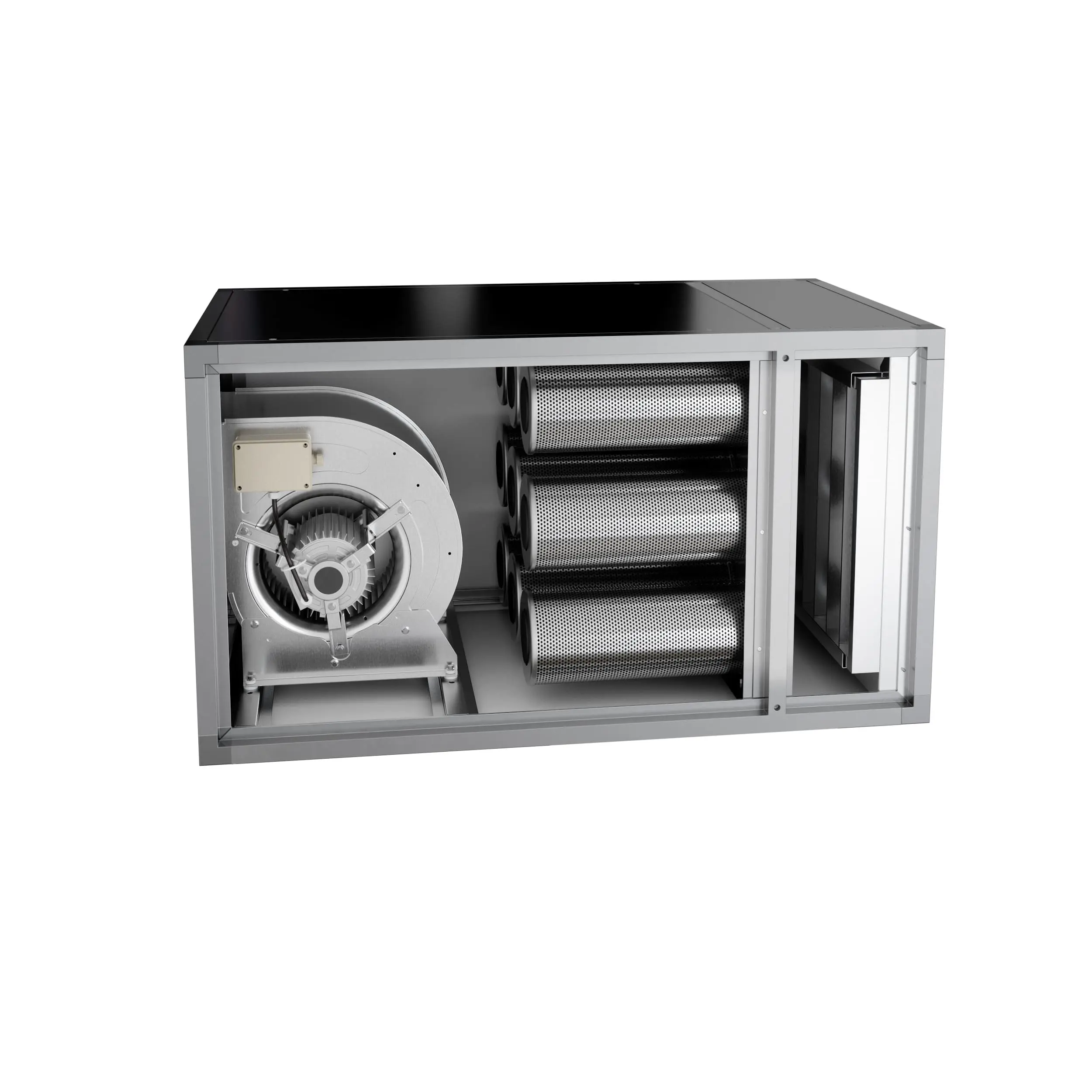 Caisson à charbon actif pour ventilation